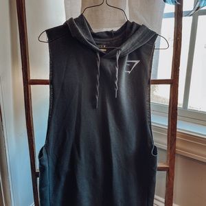 Gymshark size large hoodie tank top